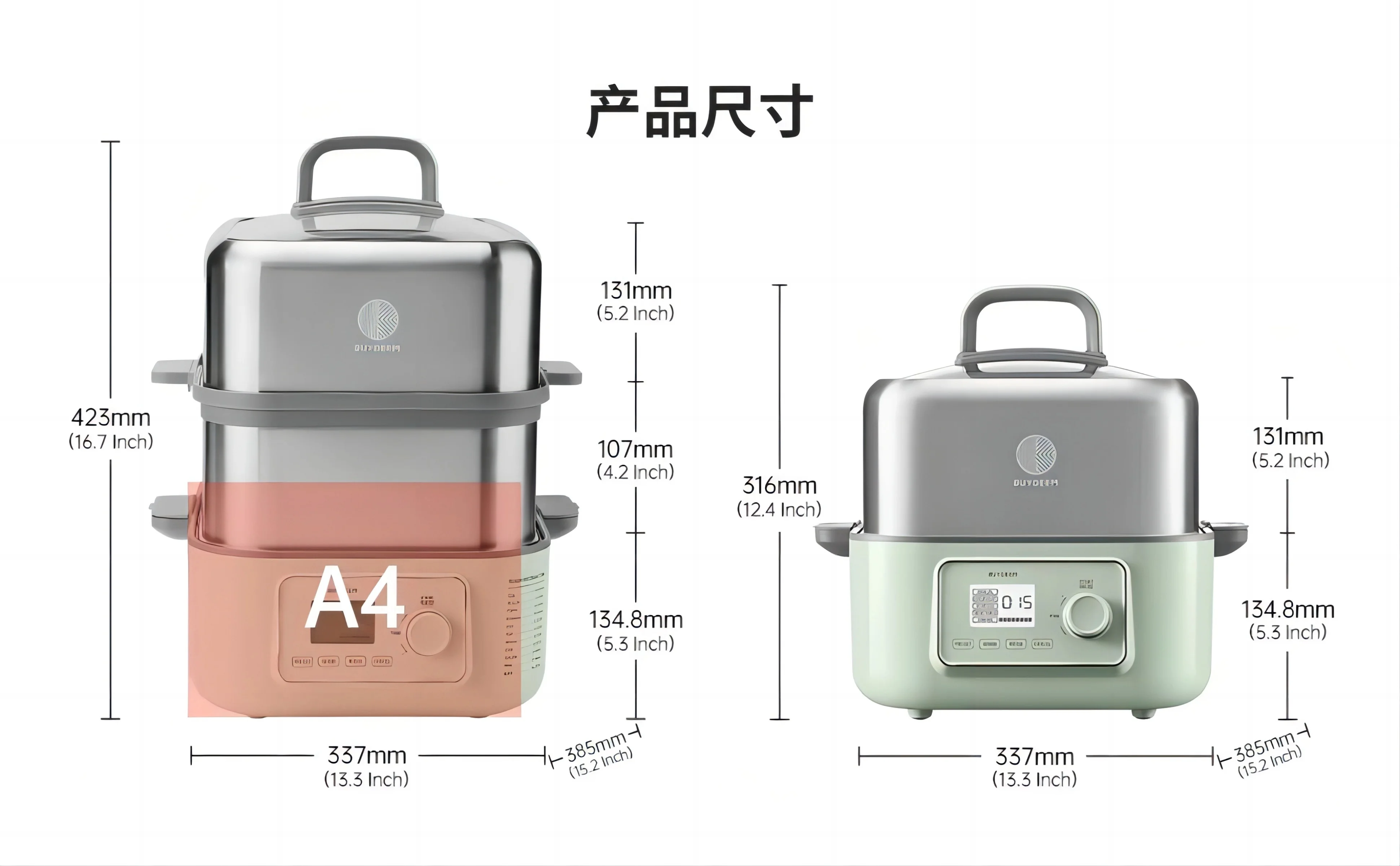 Buydeem Electric Steaming Pot Household Stainless Steel Electric Stew Pot Large Capacity Multi functional Pot One Pot Multi purpose Steaming Pot Large Intelligent Stew Pot Timer Reservation Steam Pot G67 detail image 27