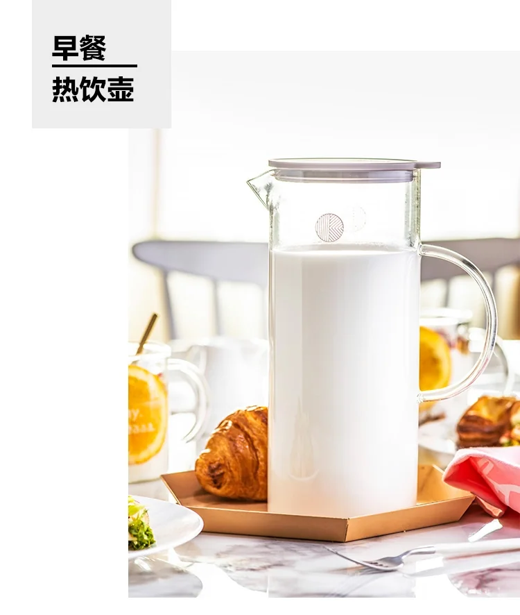 Buydeem Glass Water Bottle Glass-Jug 1200ml detail image 9