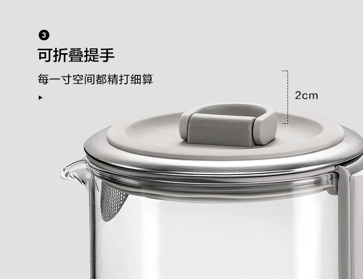 Buydeem mini kettle cooker K313,mini health pot ,Light and small,green detail image 6