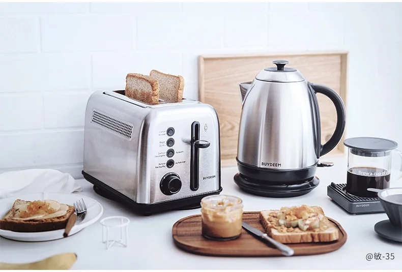 Buydeem Retro Stainless steel Electric kettle Kettle Precise temperature control Fast boiling Three colors optional 1.7L detail image 7