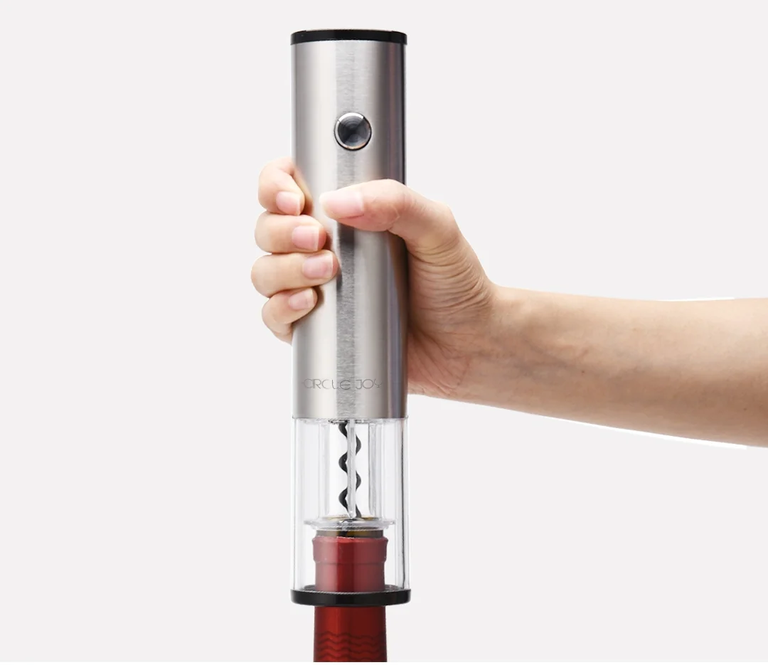 【China Direct Shipping, 10-15 days】Circle joy Electric Wine Opener Stainless Steel Corkscrew CJ-EKPQ01 Exquisite Atmosphere Long Lasting (Battery Included) detail image 8