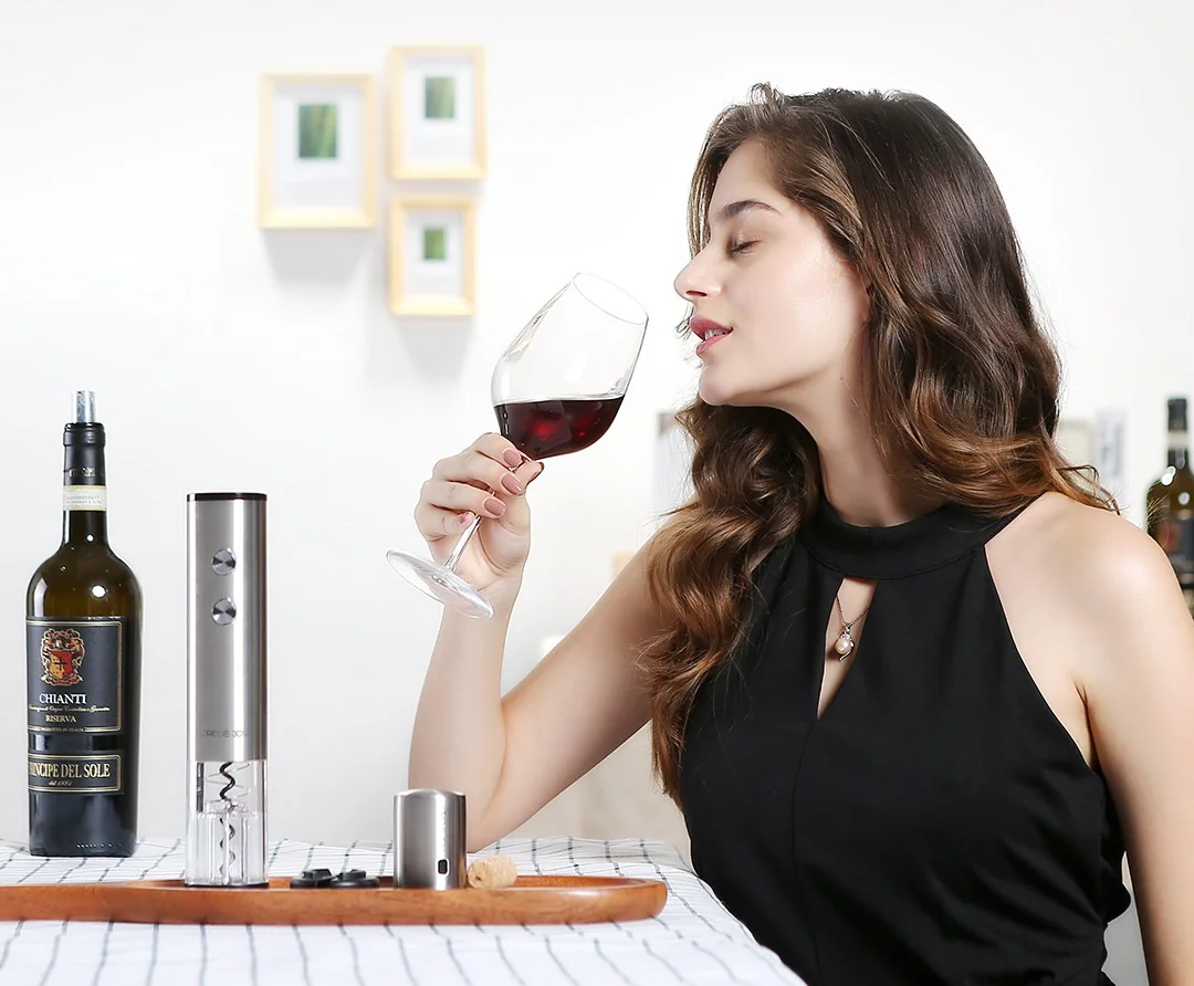 【China Direct Shipping, 10-15 days】Circle joy Electric Wine Opener Stainless Steel Corkscrew CJ-EKPQ01 Exquisite Atmosphere Long Lasting (Battery Included) detail image 14