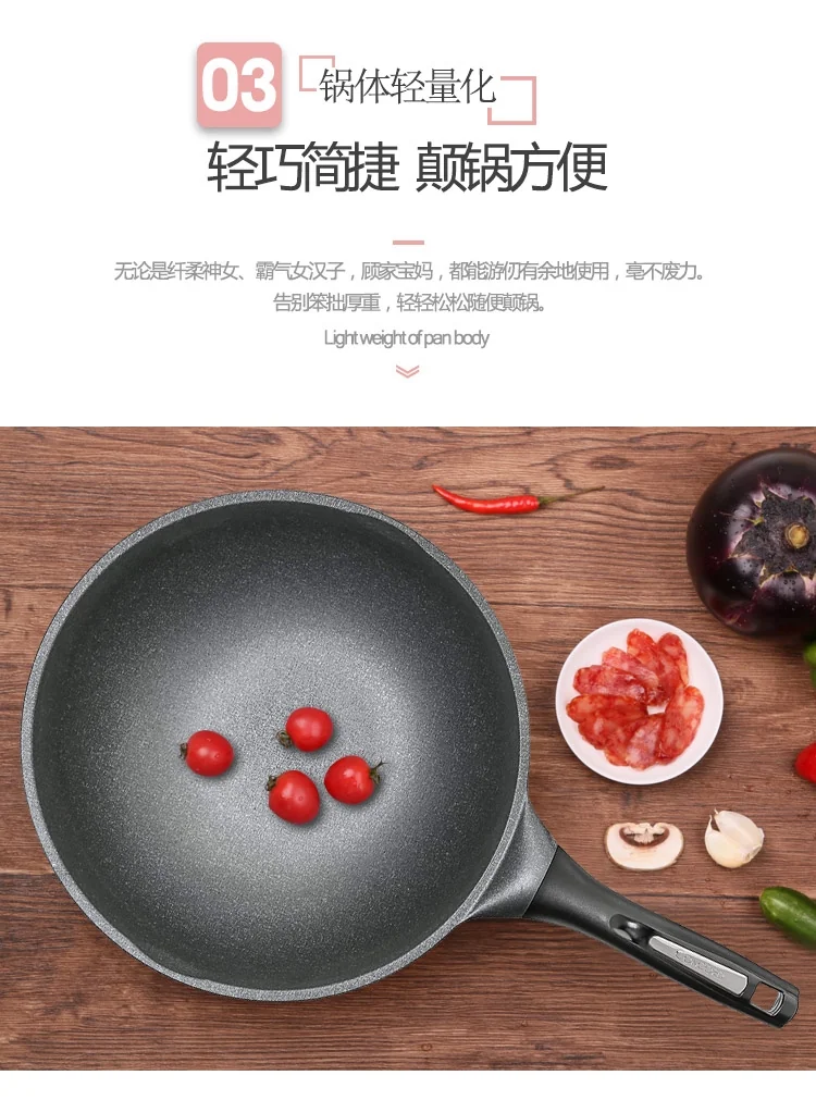 Concord 平底炒锅 IWN-30AW / IWN-30S 家用不粘锅  双色可选 30 cm/11 inch 详情图 6