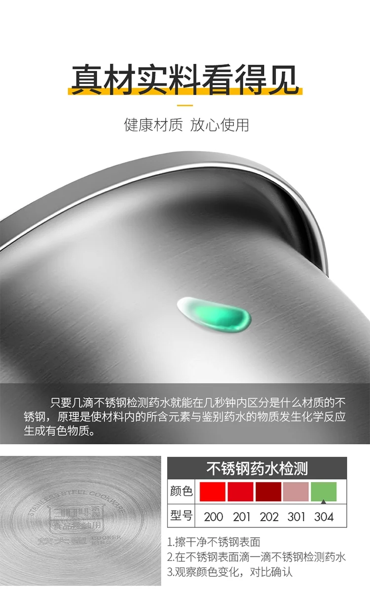 Cooker king stainless steel basin sieve five-piece CK-BXGP-05 multi-function large capacity thick detail image 5