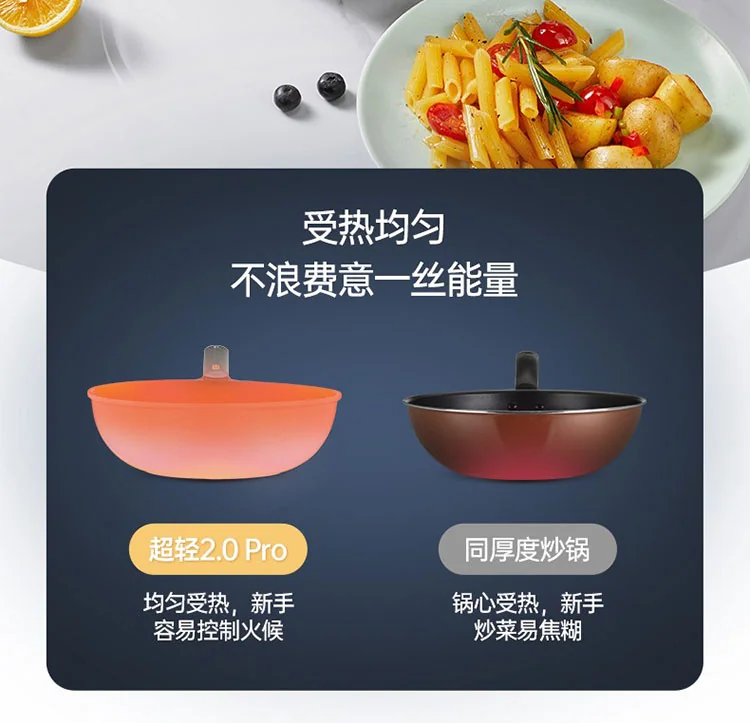 Cooker King炊大皇超轻锅 家用不粘炒锅 平底锅带盖 轻盈顺手 健康不粘 30cm 详情图 9