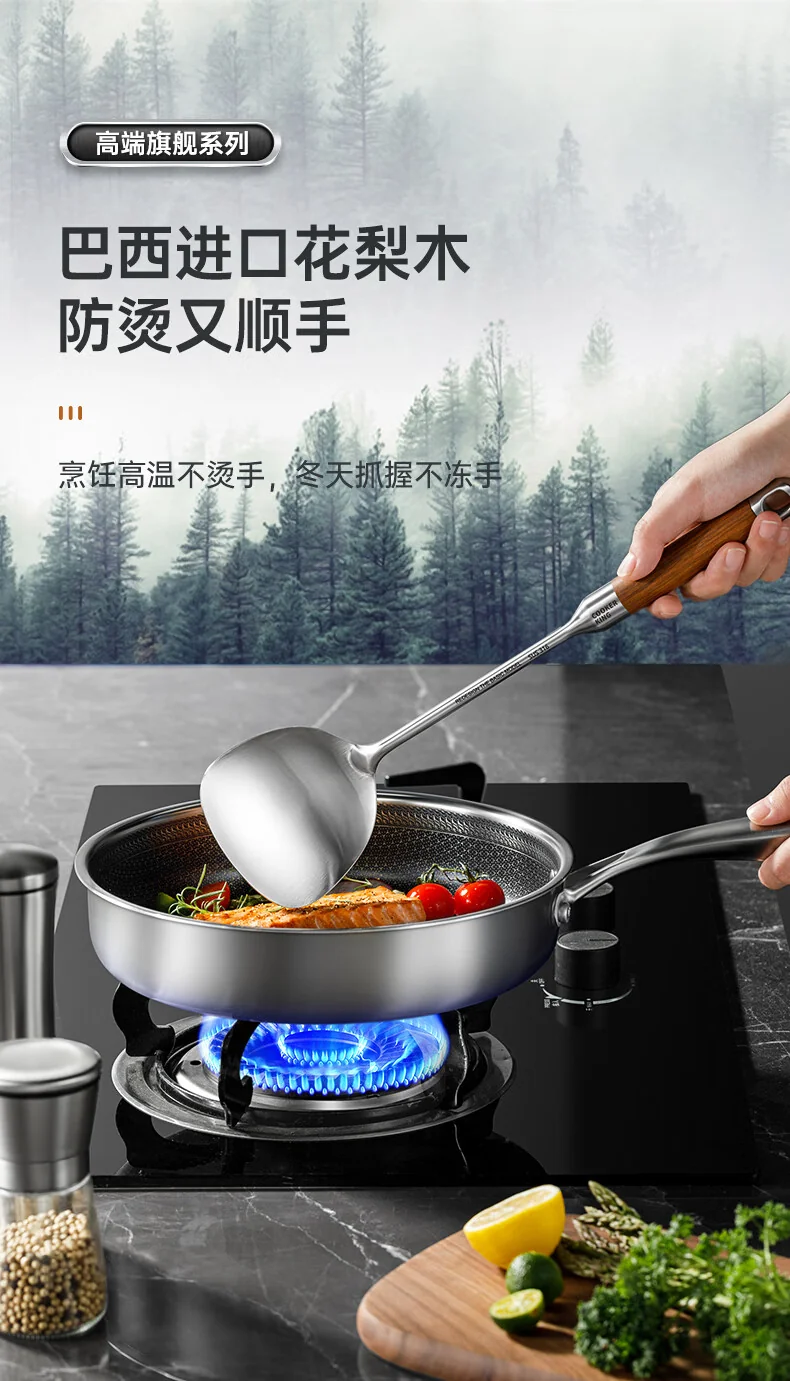 [China direct mail, time limit 10-15 days] Cooking King 316 stainless steel spatula and spoon 7-piece kitchen utensil set GC11HL A simple storage, convenient and tidy detail image 7