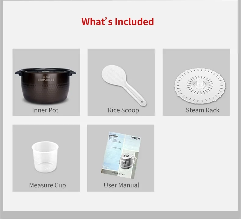 Cuckoo CRP-HY1083F Electric Pressure Rice Cooker 10 Cups Uncooked detail image 14