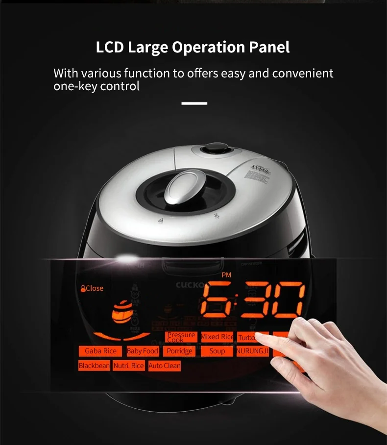 Cuckoo CRP-HY1083F Electric Pressure Rice Cooker 10 Cups Uncooked detail image 5