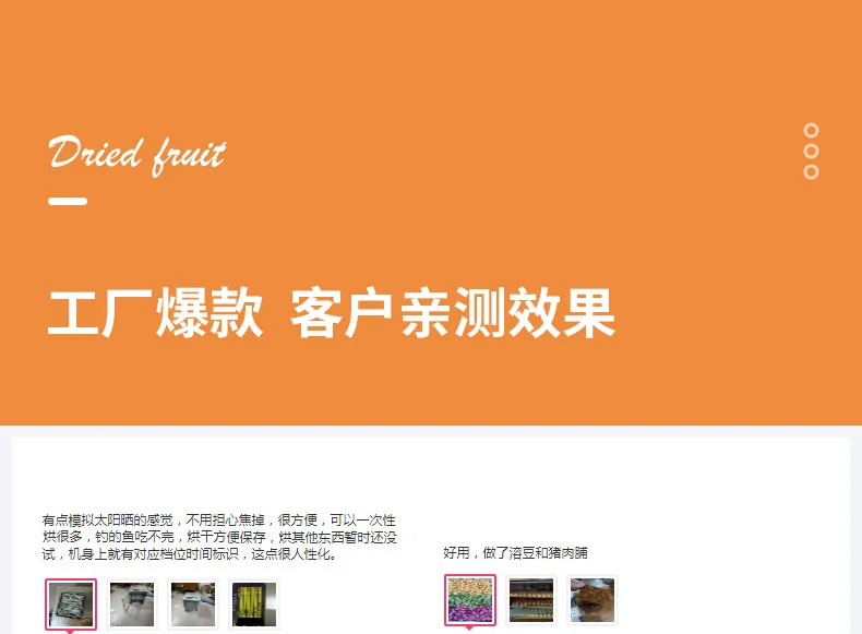 septree家用智能温控食物脱水机零食烘干机 DSC-08 操作简单 详情图 9