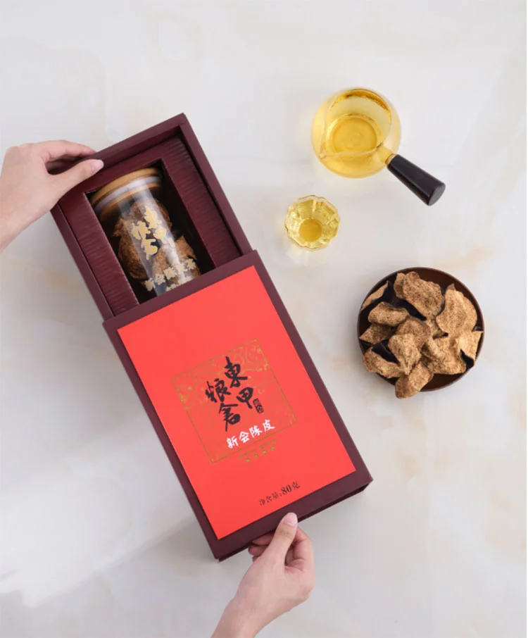 Dongjia Granary 15 Years Xinhui Old Chenpi Natural Drying Natural Aging Sealed Jar 80g detail image 3