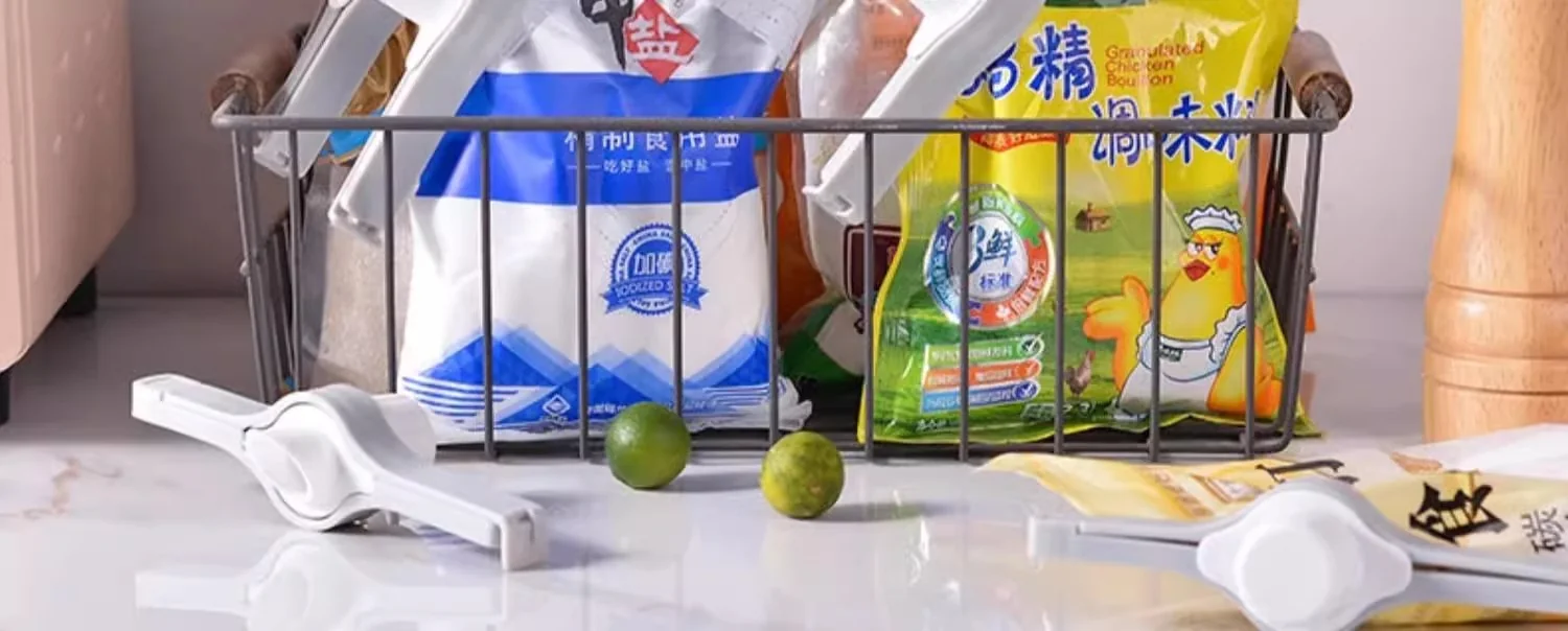 【中国直邮，时效10-15天】恩也密封出料嘴封口夹 厨房调味料食品保鲜防潮夹 零食食物塑料袋奶粉夹 3只装 detail image 13