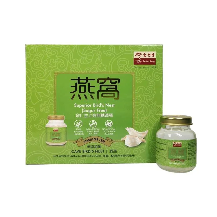 Eu Yan Sang 100% Pure Natural Superior Rock Sugar Bird's Nest 70mlx6-Two Piece ComboBuy Two Get One 70ml Bottle Free detail image 11