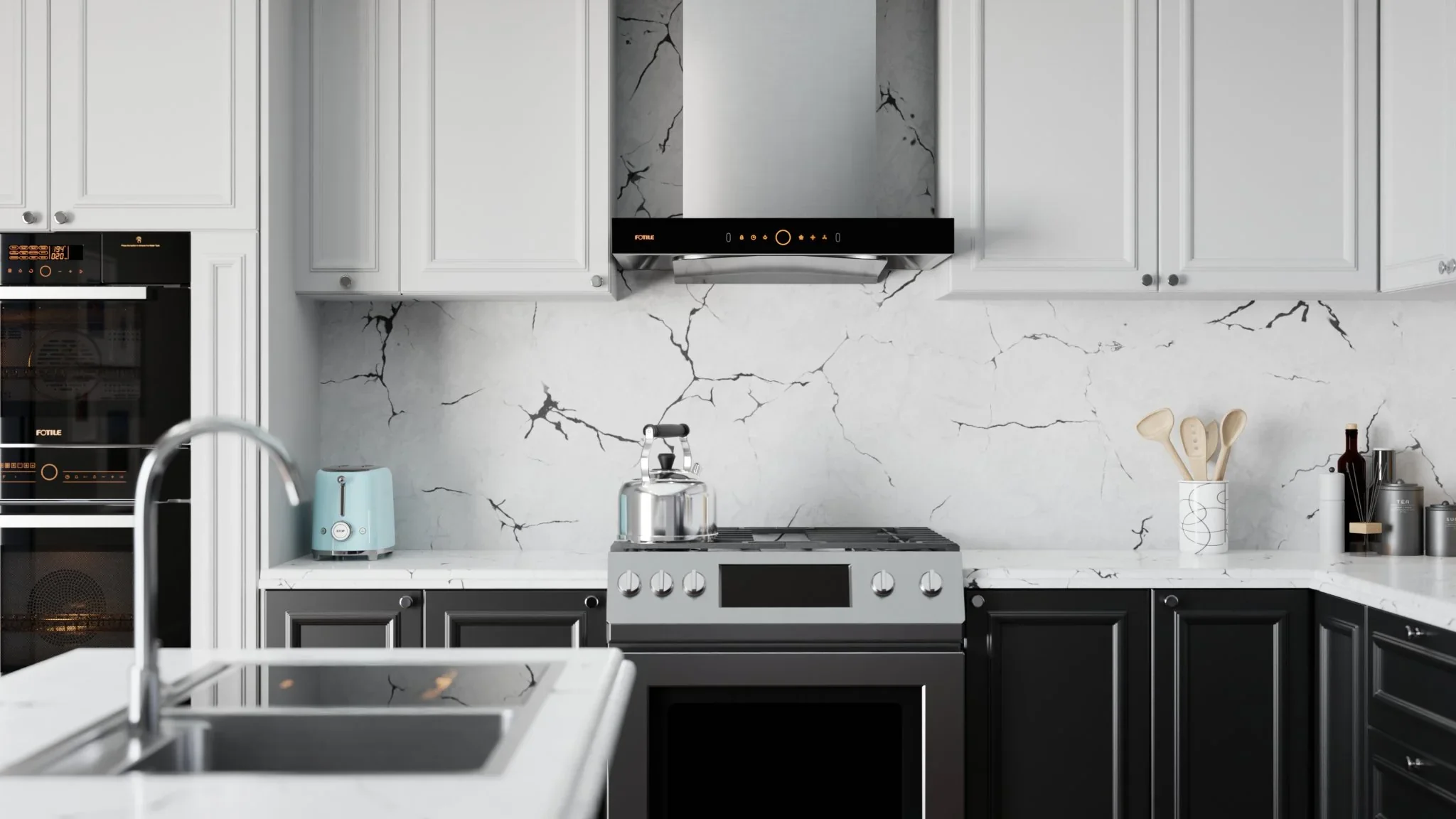 FOTILE EMG7508S-i 30'' Wall-Mounted Surround Suction Range Hood, 1200CFM High Airflow (with Network Control Function) detail image 12