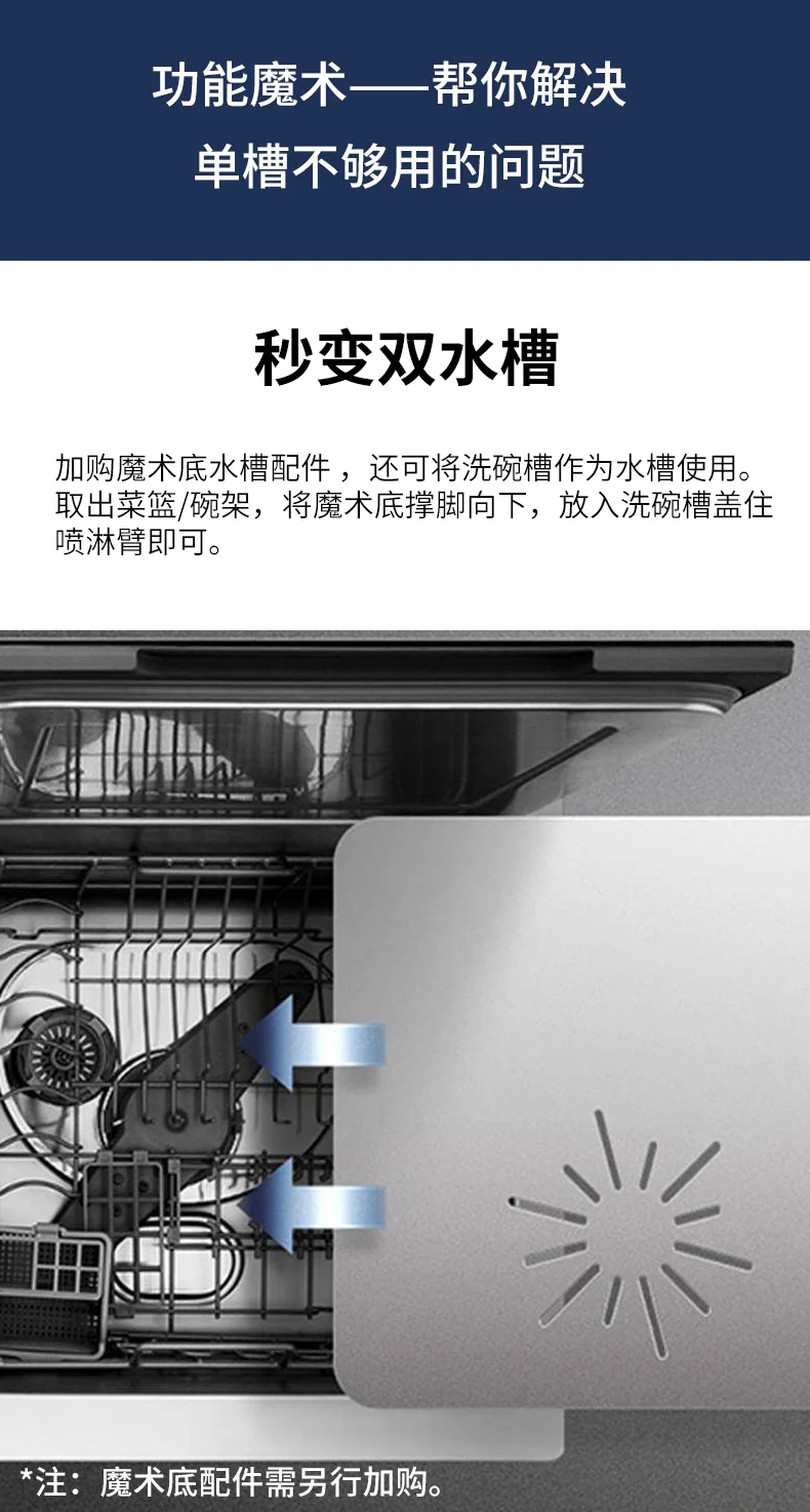 FOTIL 2-In-1 In Sink Dishwasher, household dishwasher SD2F-P3 washing and drying integrated high temperature sterilization detail image 12