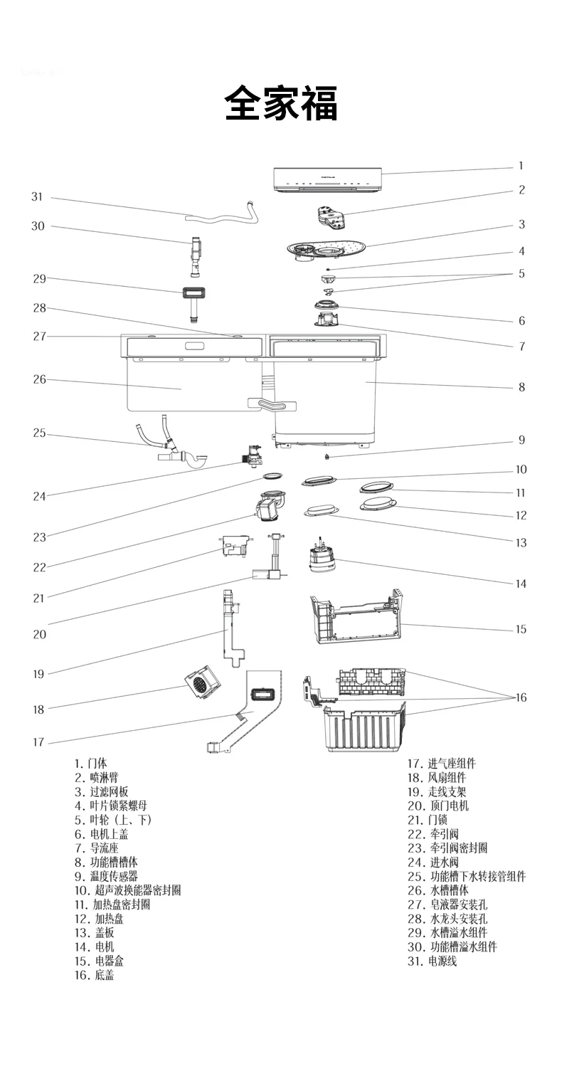 FOTIL 2-In-1 In Sink Dishwasher, household dishwasher SD2F-P3 washing and drying integrated high temperature sterilization detail image 18