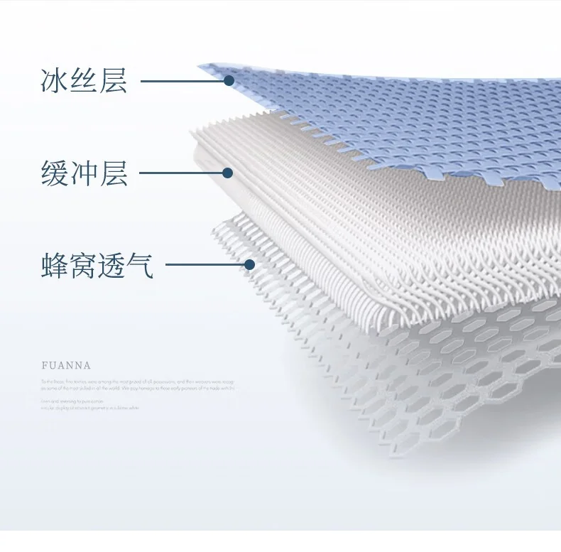 富安娜（FUANNA）床上用品夏天凉席子三件套/忆江南/冰丝提花席 详情图 9