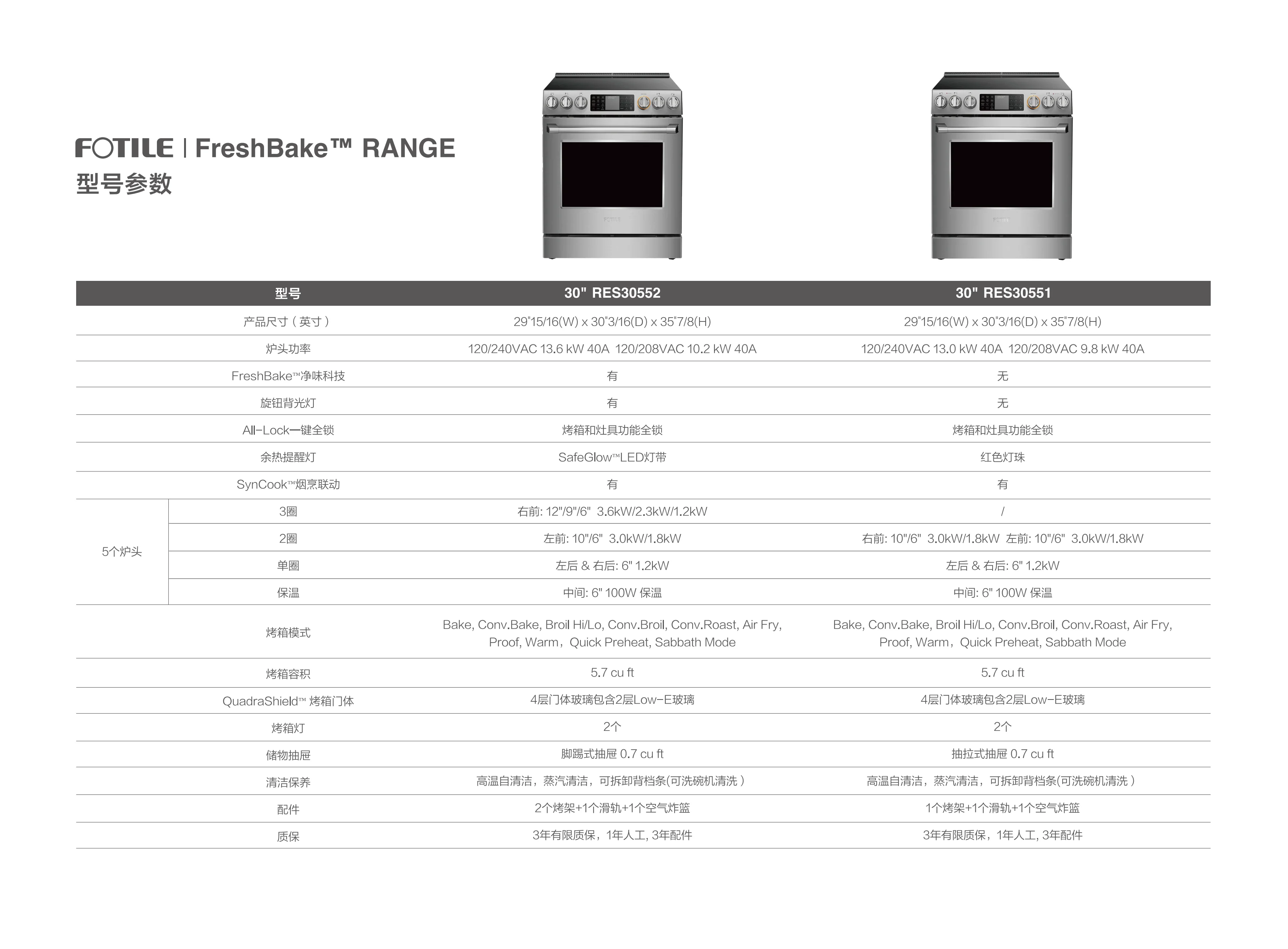【有赠品】方太FreshBake™/标准版 | 30" 电灶烤箱 RES30552/RES30551 健康烹饪新体验 detail image 17