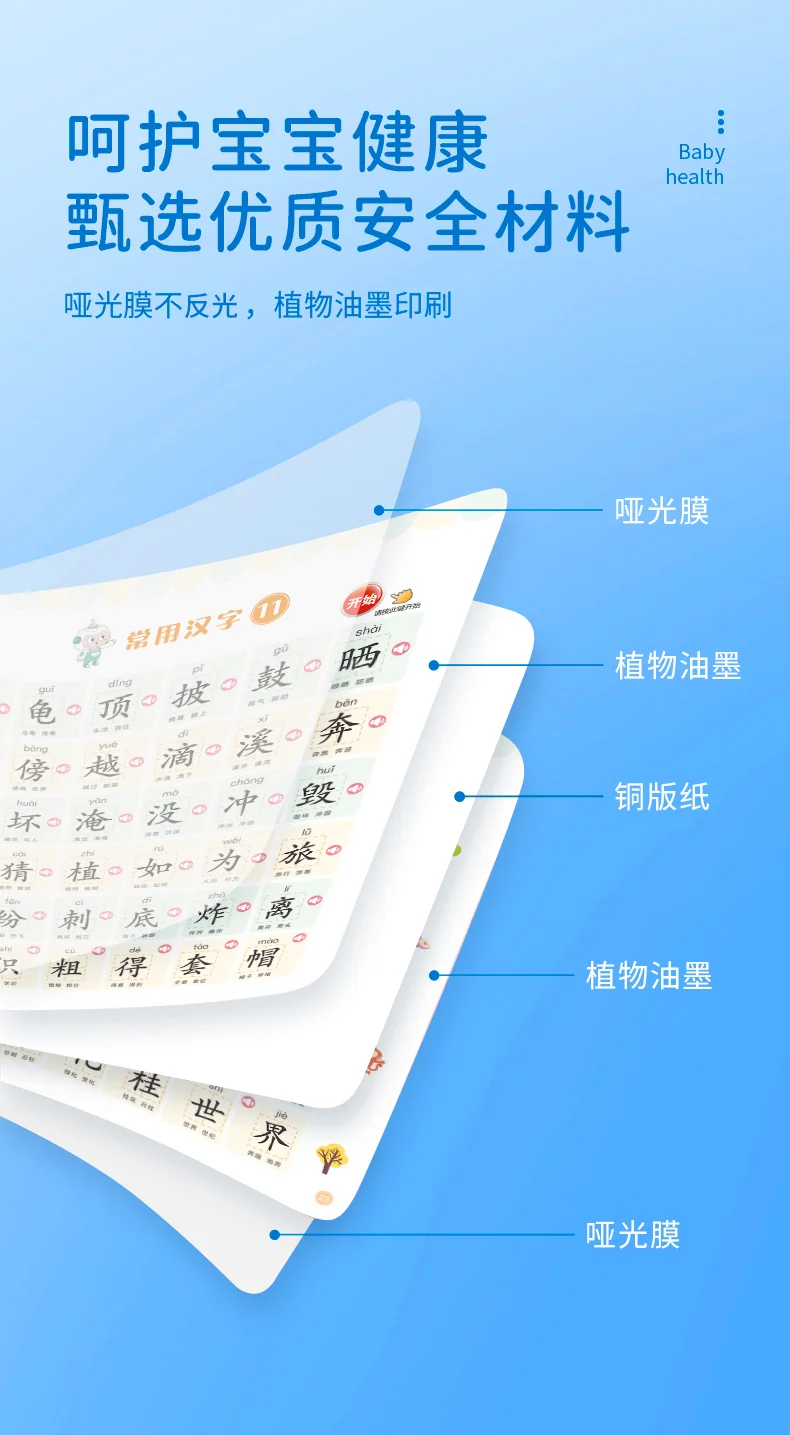 [Direct mail from China, delivery time is 10-15 days] Haiyue Fun Talk Literacy Book 1200 Characters Finger Reading HYTS001 (3-6 years old) detail image 11