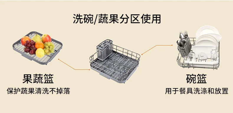 IAGREEA, Table Dishwasher, IA-DW01, Washing and Drying, Washing Fruits and Vegetables detail image 10