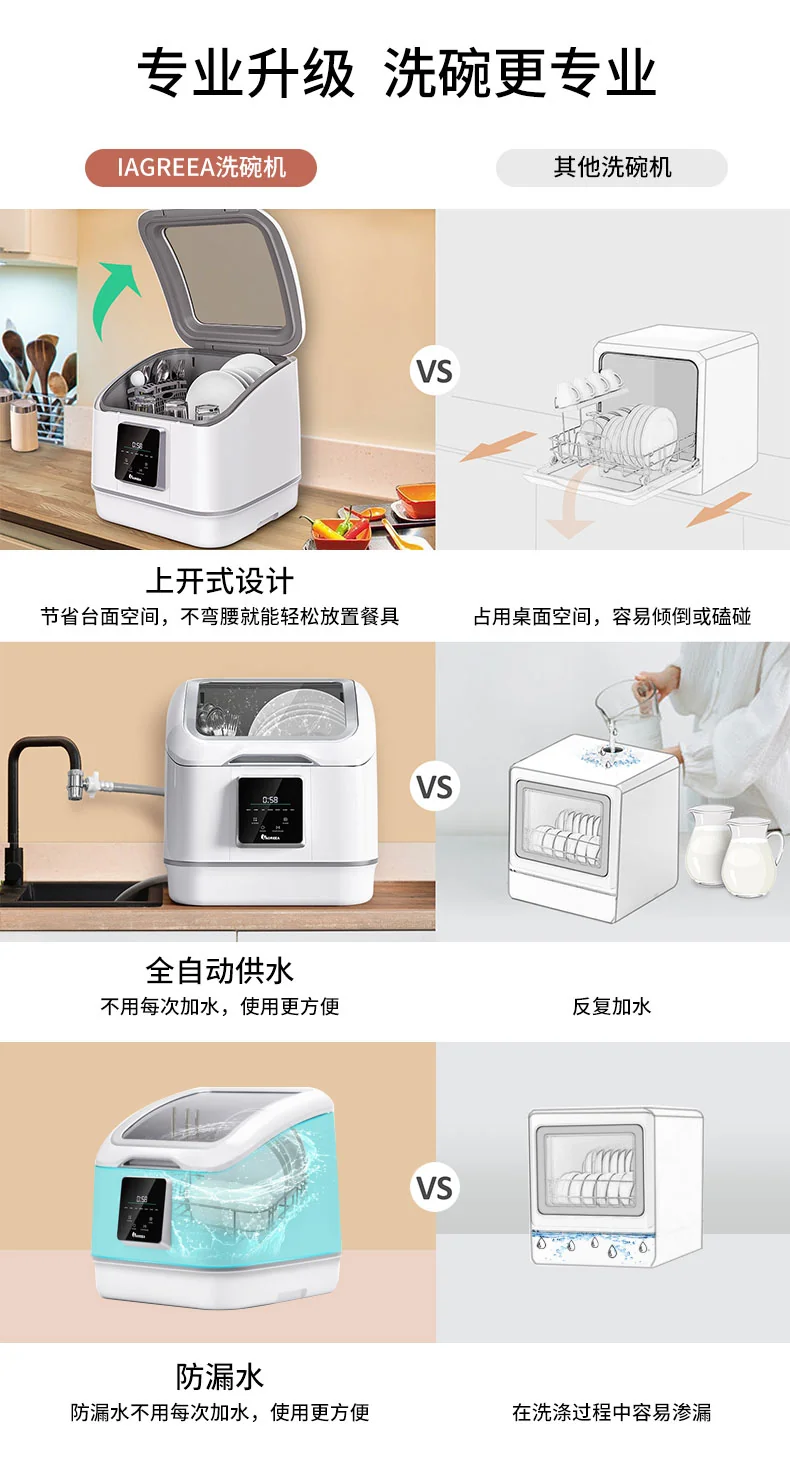 IAGREEA, Table Dishwasher, IA-DW01, Washing and Drying, Washing Fruits and Vegetables detail image 12