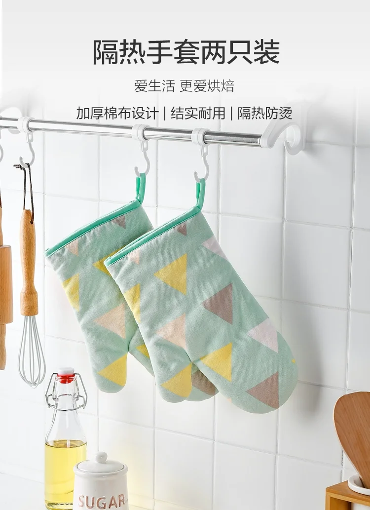 JiaBai  thickening insulation gloves oven microwave oven special two detail image 1