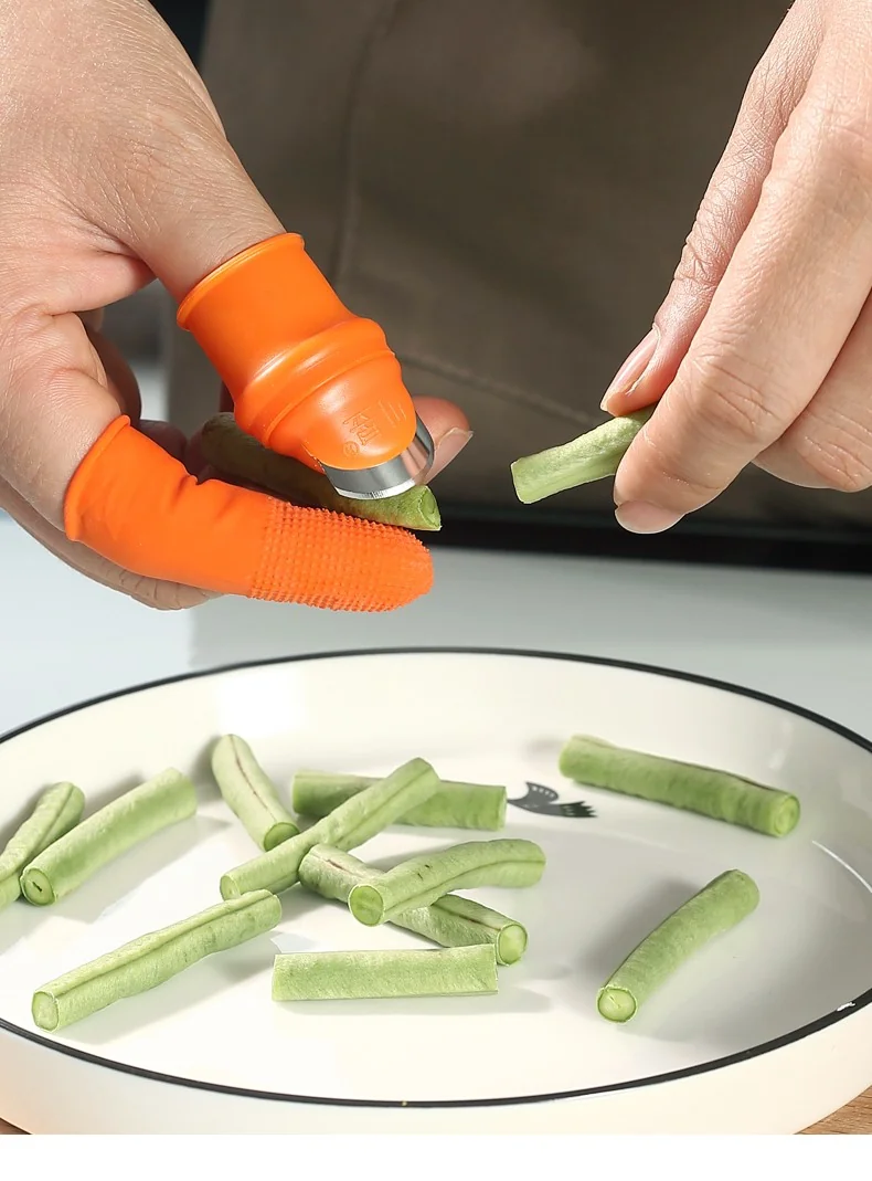 Jinsaiqi Silicone Nail Cover Thumb Knife Cover Hand Guard Female Small Short Knife 2pcs+10 Index Finger Covers detail image 1