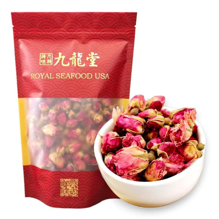 JiuLongTang Premium Large Rose Bud Tea 4oz detail image 1