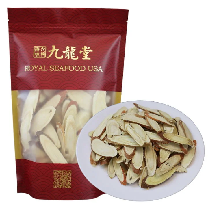 JiuLongTang Large Licorice Root Slices Chinese Herb Medicinal Soup Ingredient Phlegm Relief and Cough Support 227g detail image 1