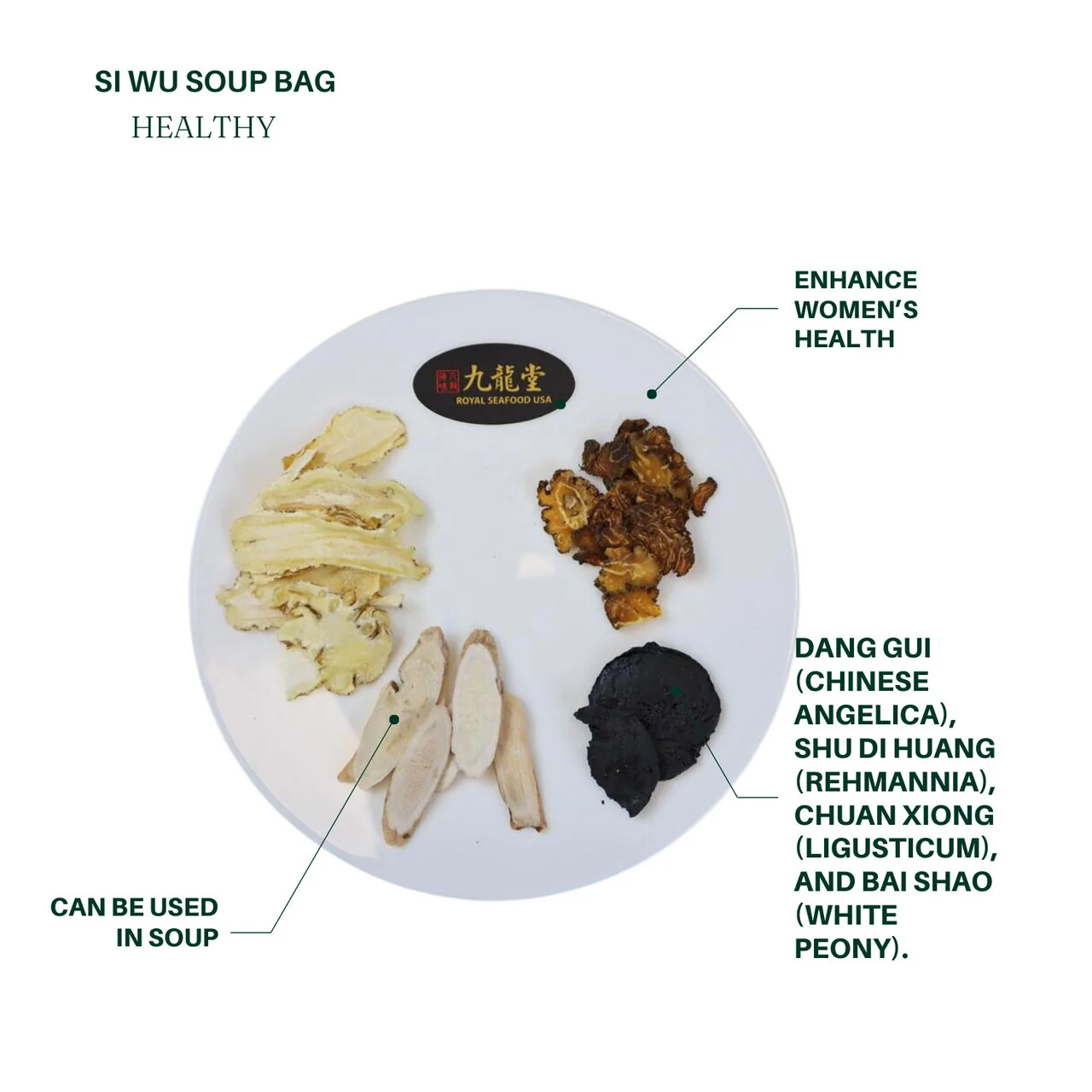 JiuLongTang Si Wu Soup Pack Seven Day Convenient Set Blood Nourishing and Menstrual Support 7 Packs/1 Pack detail image 5