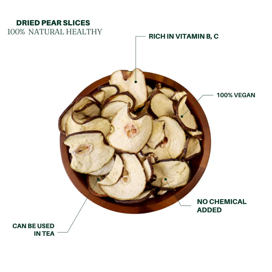 JiuLongTang Special Grade Fragrant Dried Snow Pear Slices Pure Natural Sulfur Free Cooling and Moistening 8oz/1lb detail image 6