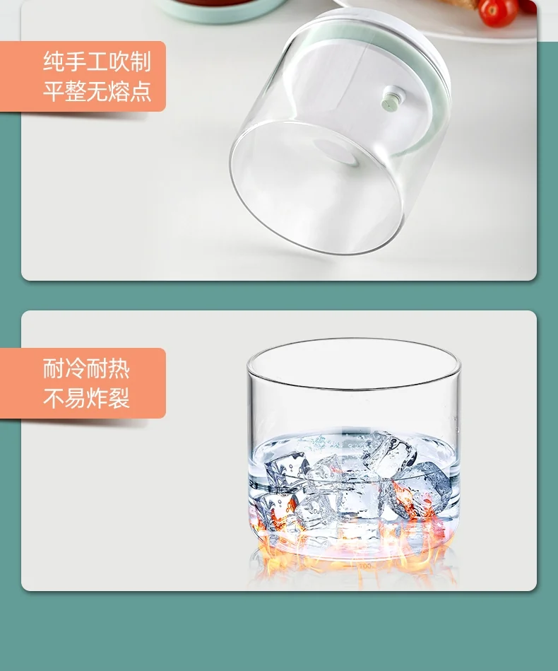Joydeem snap-on sealed tank storage jar Food grade glass,Freshness and moisture-proof, 900ML detail image 13