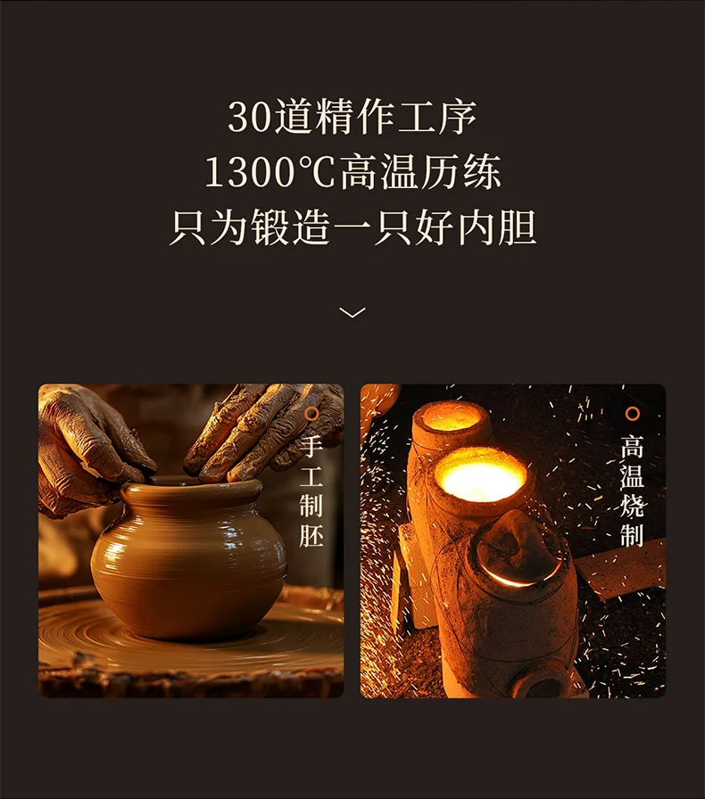 Joydeem 多功能电炖锅煲汤锅 DDG-A400 高温瓷防裂内胆 智能预约4L detail image 3