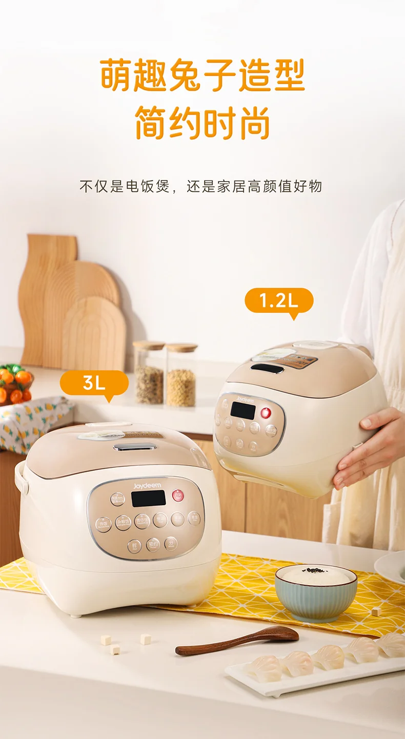 Joydeem Ceramic Rice Cooker DFB-C300 Non stick and Odorous All day Available for Reservation 3L detail image 12