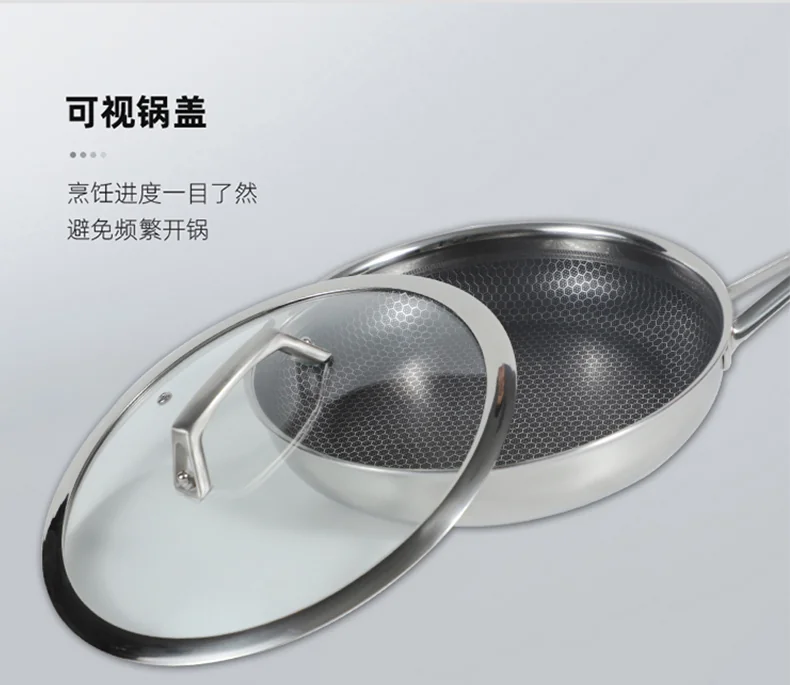Joydeem Stainless steel frying panFPAN26, scratch proof and non-stick, Light oil and less smoke,26cm（10.2英寸） detail image 15