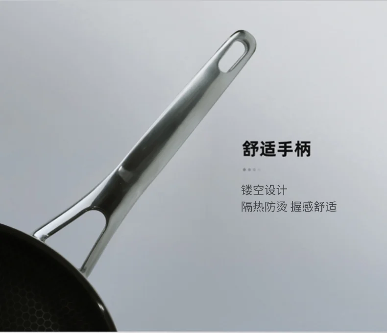 Joydeem Stainless steel frying panFPAN26, scratch proof and non-stick, Light oil and less smoke,26cm（10.2英寸） detail image 16