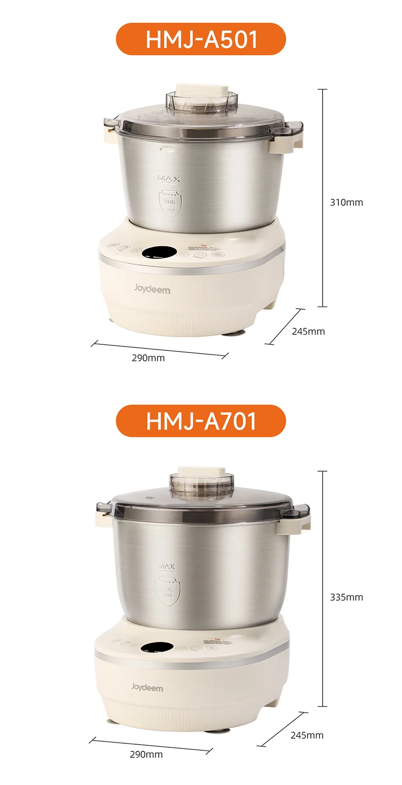 Joydeem Large Capacity Noodle Machine HMJ-A501 Intelligent Kneading Machine Fully Automatic Kneading Machine Constant Temperature Fermentation 304 Stainless Steel Pressure Kneading and Awakening Integrated 5L detail image 17