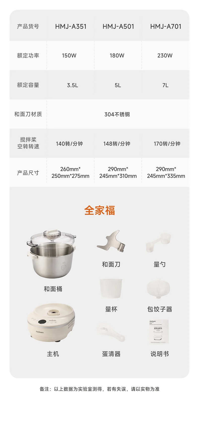 Joydeem Large Capacity Noodle Machine HMJ-A501 Intelligent Kneading Machine Fully Automatic Kneading Machine Constant Temperature Fermentation 304 Stainless Steel Pressure Kneading and Awakening Integrated 5L detail image 18