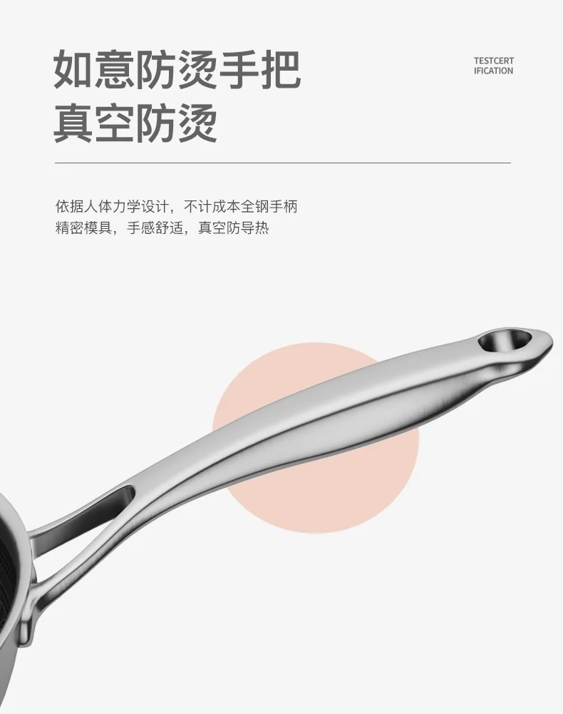 Joydeem 316 Stainless steel non-stick wok, light oil and less smoke, universal for gas induction cooker, 32cm（12.6inch） detail image 16