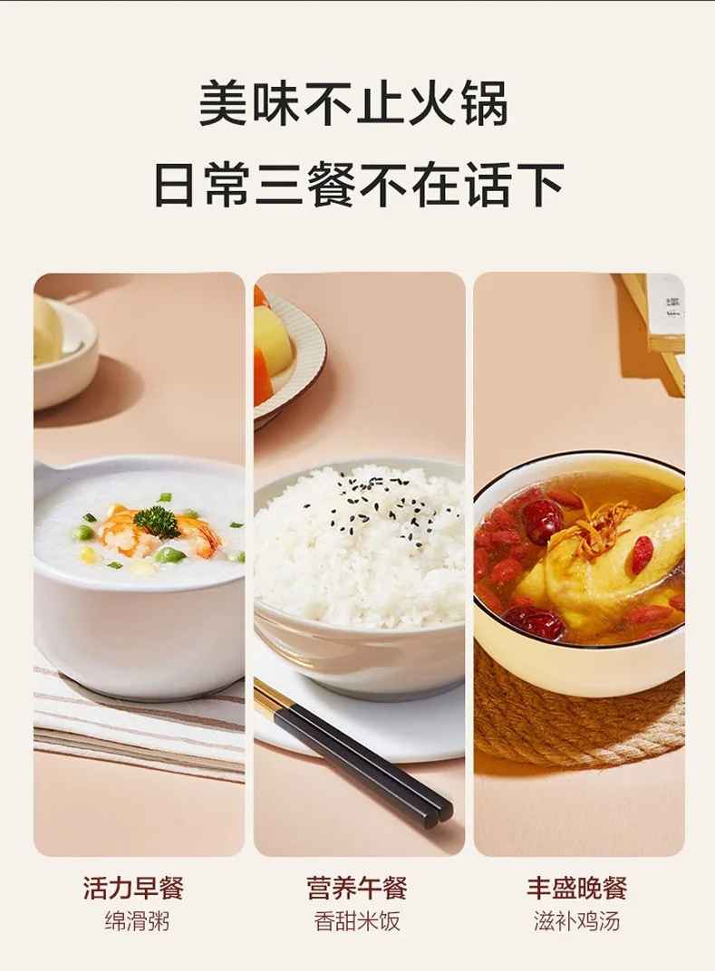 Joydeem, Smart Lifting Hot Pot, Multi-function Hot Pot, JD-DHG4A, One-key Lifting, Steaming and Cooking, 4L detail image 10
