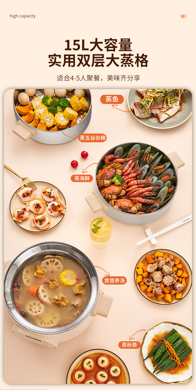 Joydeem电蒸锅蒸汤炖品 适合养生食谱