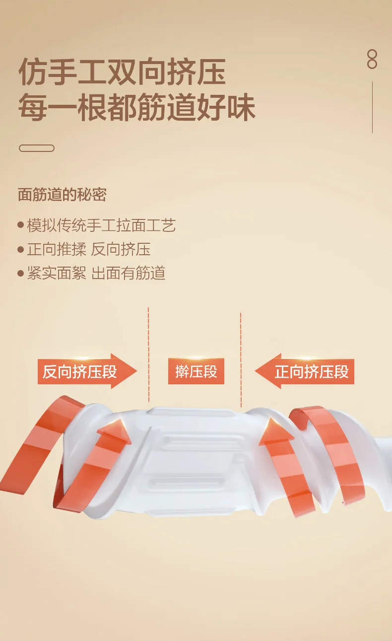 Joydeem noodle machine, fully automatic electric dumpling skin machine, integrated machine, and intelligent noodle making machine with bi-directional extrusion for better gluten, JD-NL21 detail image 4