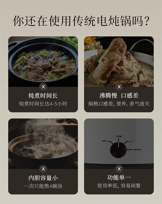 Joyoung九阳电炖锅DG50K-GD505-U 煲汤锅 紫砂电炖锅 炖汤锅 detail image 3