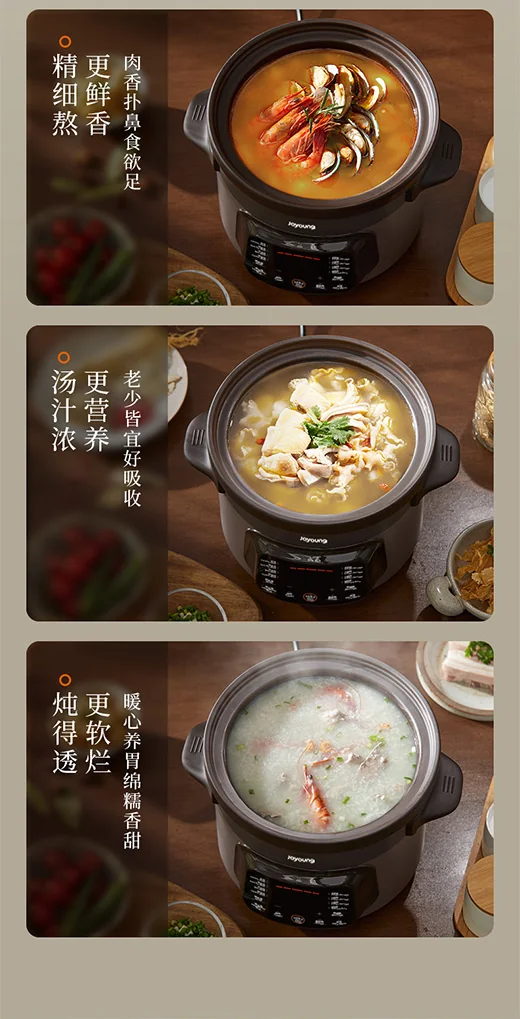 Joyoung九阳电炖锅DG50K-GD505-U 煲汤锅 紫砂电炖锅 炖汤锅 detail image 9