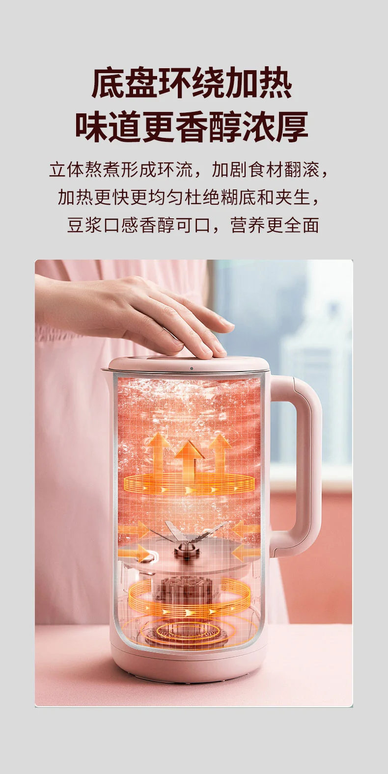 Joyoung, Soymilk Maker,Blander, DJ06M-D23/DJ06M-D53, Two-color Optional, 0.6L detail image 9