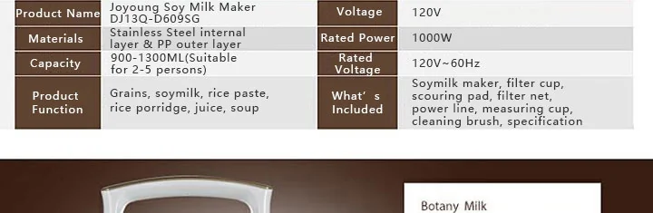 JOYOUNG DJ13Q-D609SG Soymilk Maker detail image 21