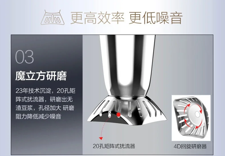 Joyoung DJ13U-P10 Blending Soymilk Maker, Latest Model detail image 4