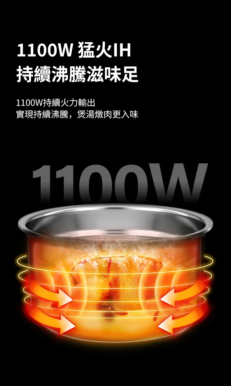 JOYOUNG JOYOUNG Electric Pressure Cooker JKP-D91G Full Boiling Low Fat Oil Free 5L detail image 8