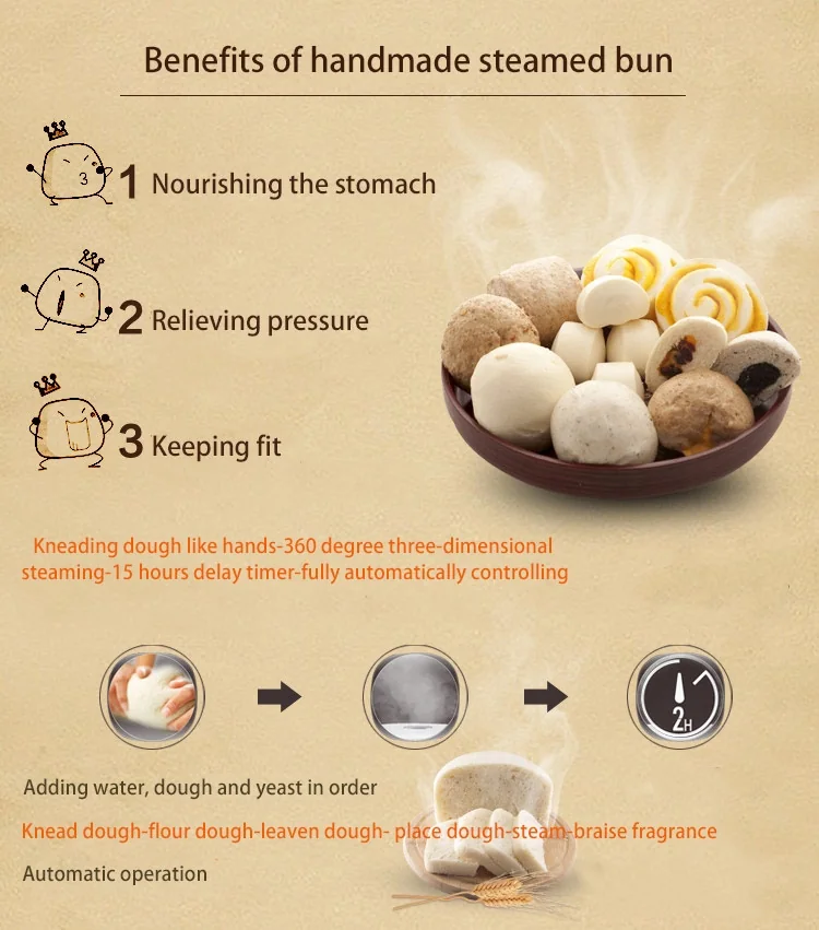 Joyoung Automatic Steamed Bun Maker MT-100SU901 detail image 4