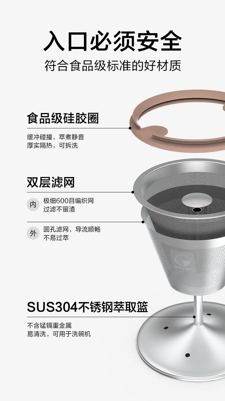 北鼎（Buydeem） 养生壶配件不锈钢迷你萃取篮适配养生壶K32US 详情图 7
