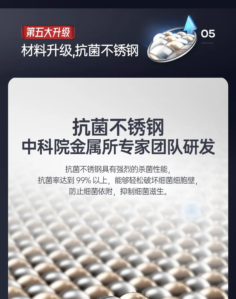 康巴赫 第六代炒锅不粘锅抗菌不锈钢炒菜锅双蜂窝锅红点电磁炉燃气通用 六代双蜂窝炒锅 32cm/34cm 详情图 13